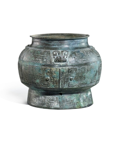 西周青銅羊頭器