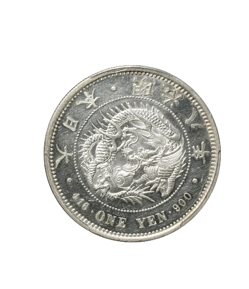 明治 8 年（1875 年）新 1 円銀貨