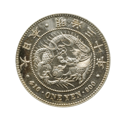 新1円銀貨(小型) 明治30年